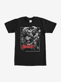 Marvel Grayscale Avengers T-Shirt | Graphic T-Shirt for Unisex