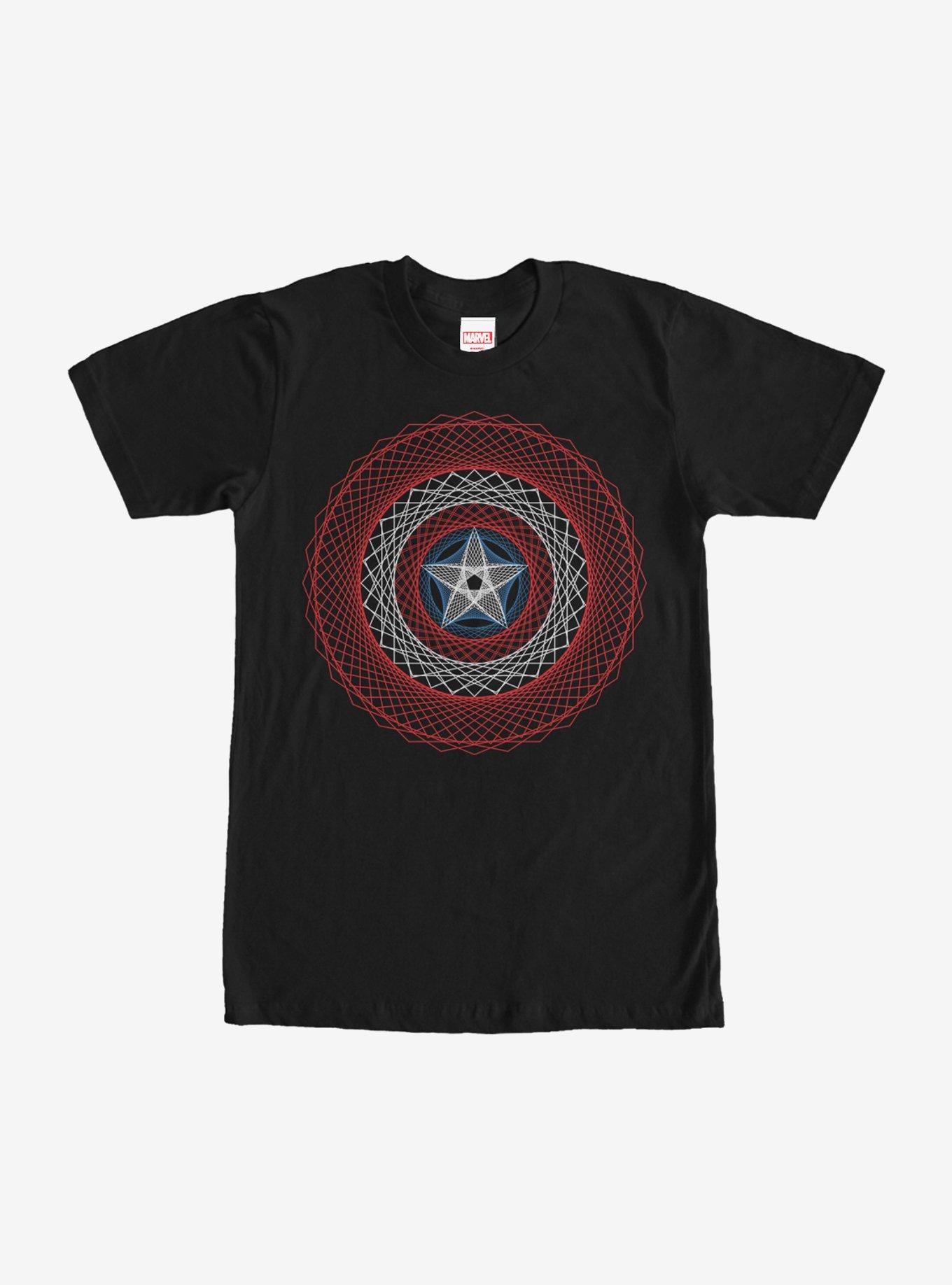 Marvel Captain America 3D Shield T-Shirt | Graphic T-Shirt for Unisex