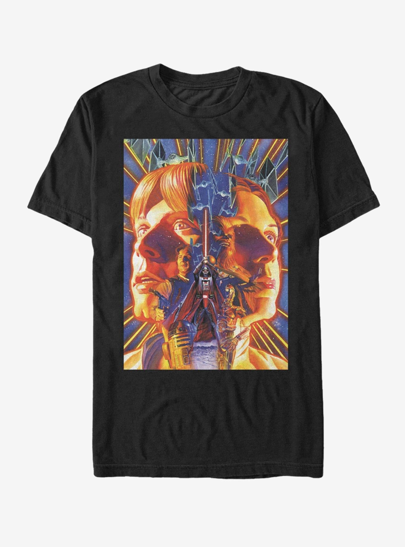 Star Wars Luke and Leia Face Off T-Shirt | Graphic T-Shirt for Unisex