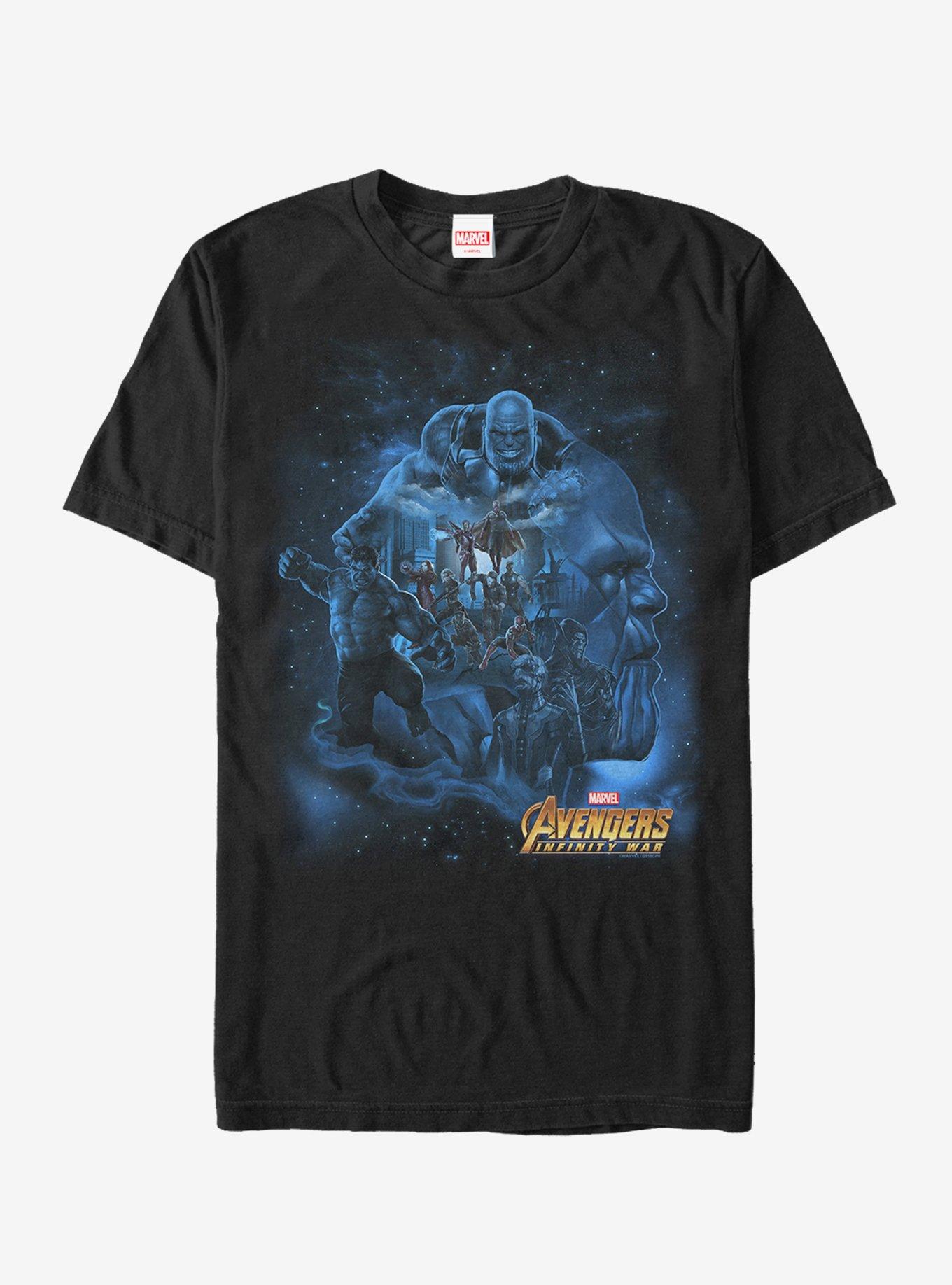 Marvel Avengers Infinity War Thanos Starry Sky T-Shirt | Graphic T-Shirt for Unisex
