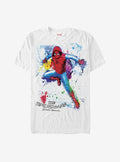 Marvel Spider-Man Homecoming Paint Splatter T-Shirt | Graphic T-Shirt for Unisex