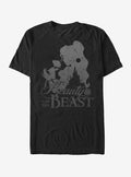 Disney Beauty And The Beast Belle And Castle Silhouette T-Shirt