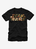 Star Wars Floral Print Logo T-Shirt | Graphic T-Shirt for Unisex