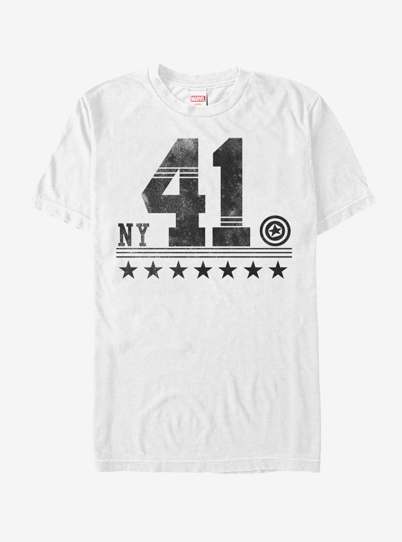 Marvel Captain America NY 41 T-Shirt | Graphic T-Shirt for Unisex