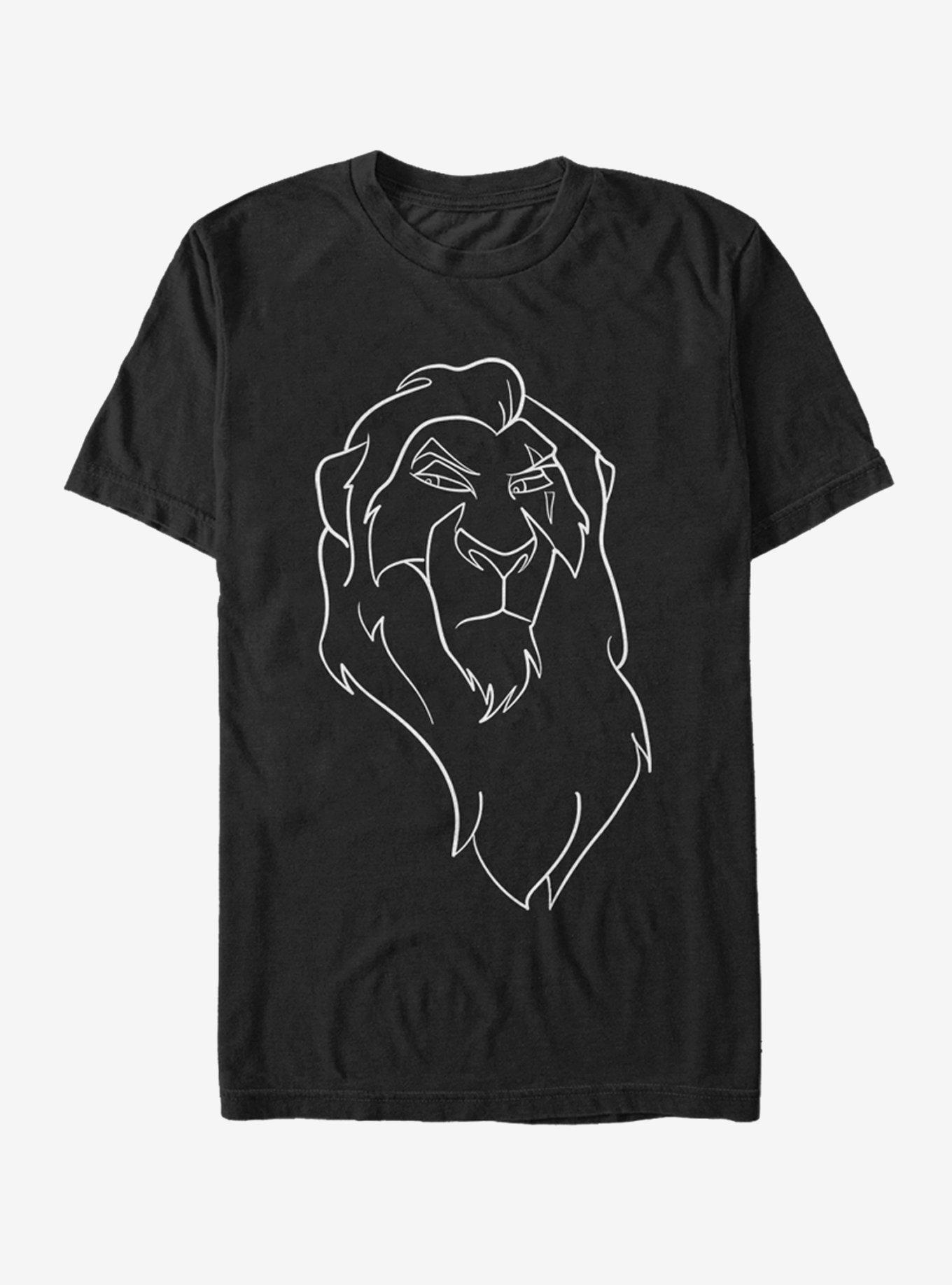 Lion King Scar Sketch T-Shirt | Graphic T-Shirt for Unisex