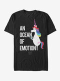 Disney Pixar Inside Out Rainbow Unicorn Ocean of Emotion T-Shirt | Graphic T-Shirt for Unisex