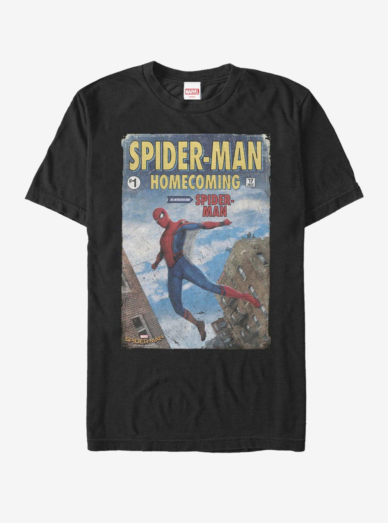 Marvel Spider-Man Homecoming Comic Book T-Shirt | Graphic T-Shirt for Unisex