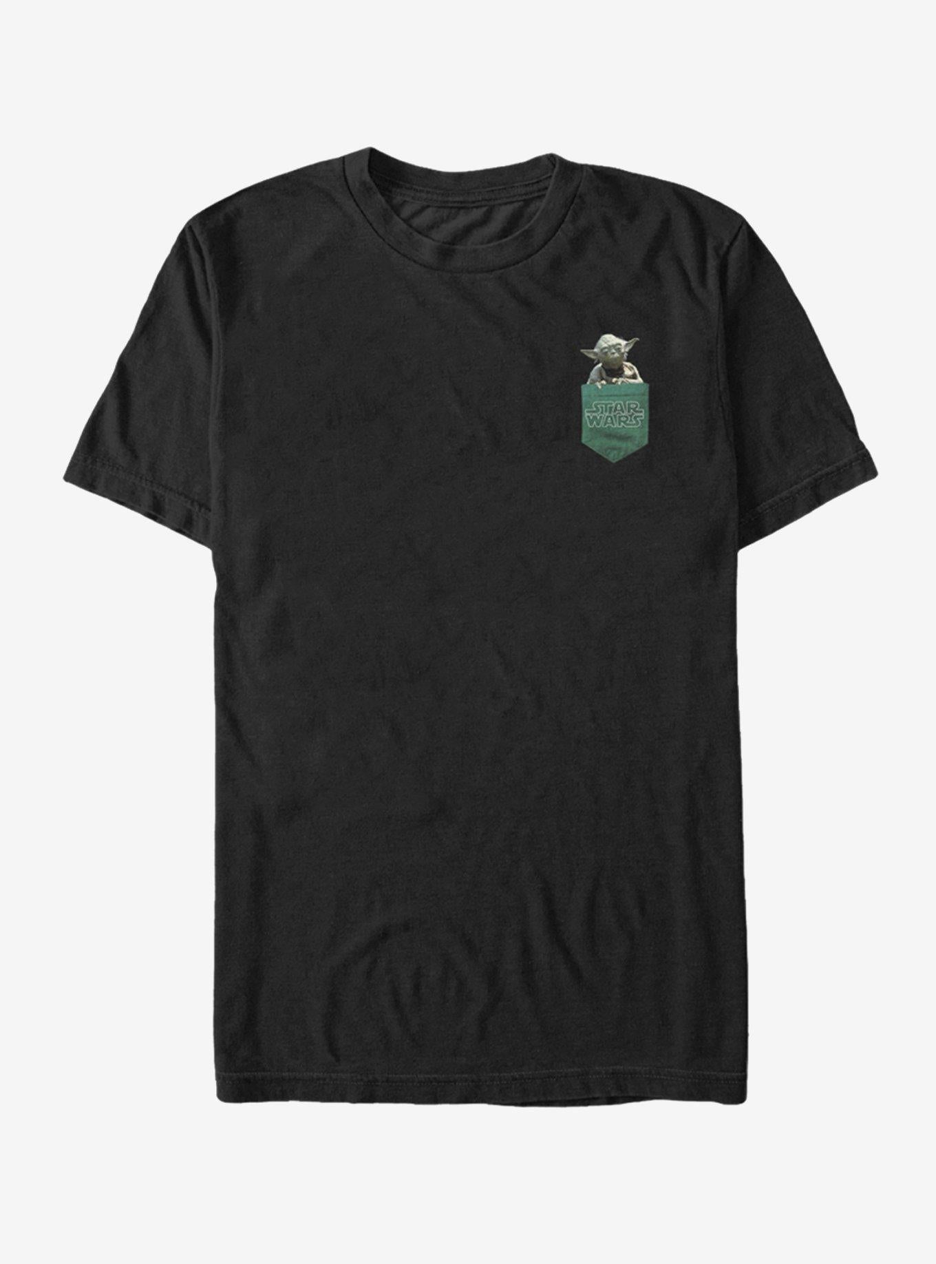 Star Wars Yoda Faux Pocket T-Shirt | Premium Unisex T-Shirt, Trending Graphic Tee