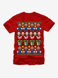 Nintendo Ugly Christmas Sweater Mario T-Shirt | Premium Unisex T-Shirt, Trending Graphic Tee
