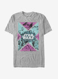 Star Wars Retro Rebel Geometric Print T-Shirt | Graphic T-Shirt for Unisex