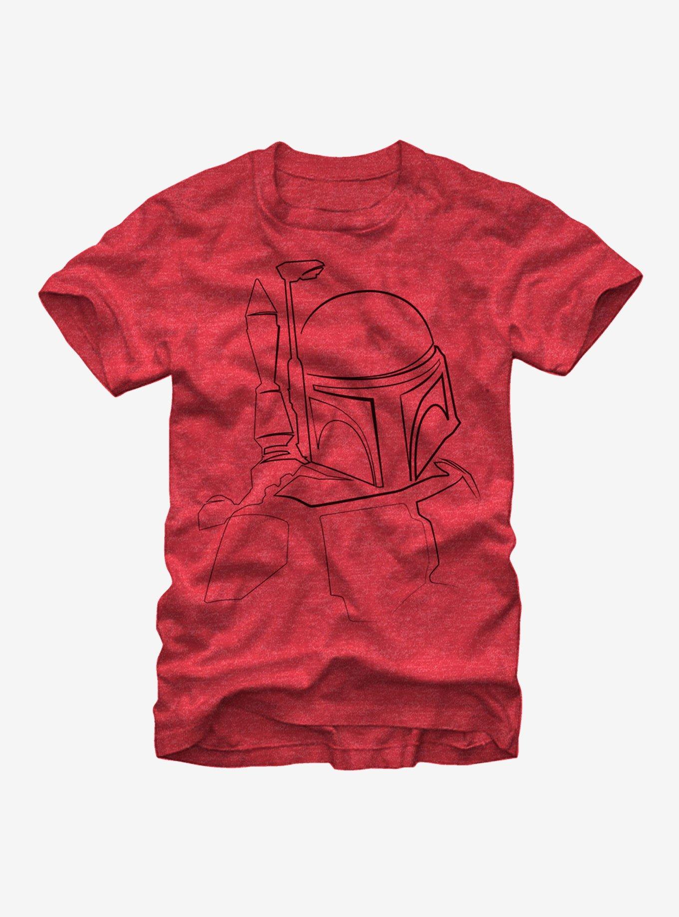 Star Wars Boba Fett Outline T-Shirt | Graphic T-Shirt for Unisex