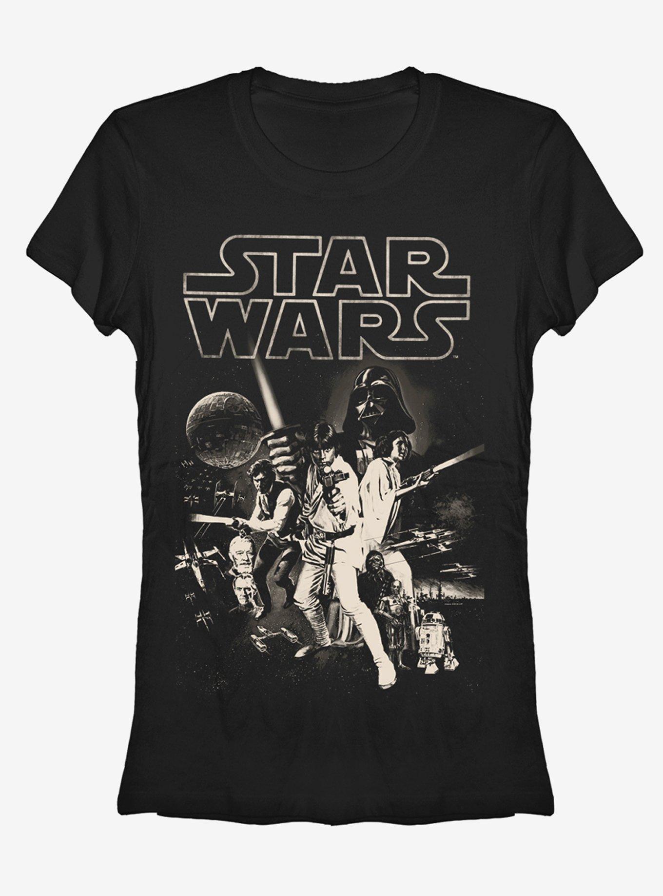 Star Wars Classic Poster Girls T-Shirt | Graphic T-Shirt for Unisex