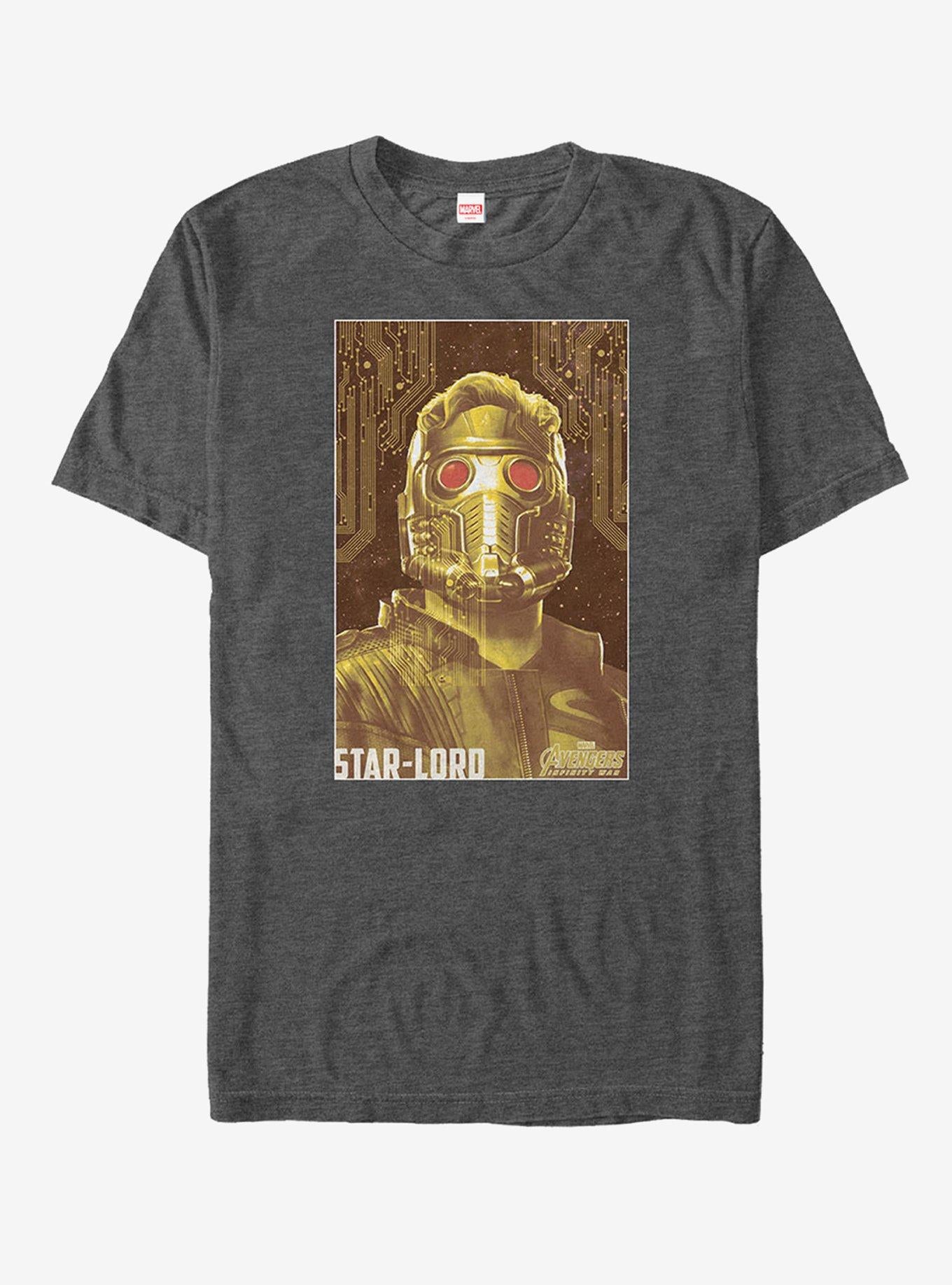 Marvel Avengers Infinity War Star-Lord T-Shirt | Graphic T-Shirt for Unisex