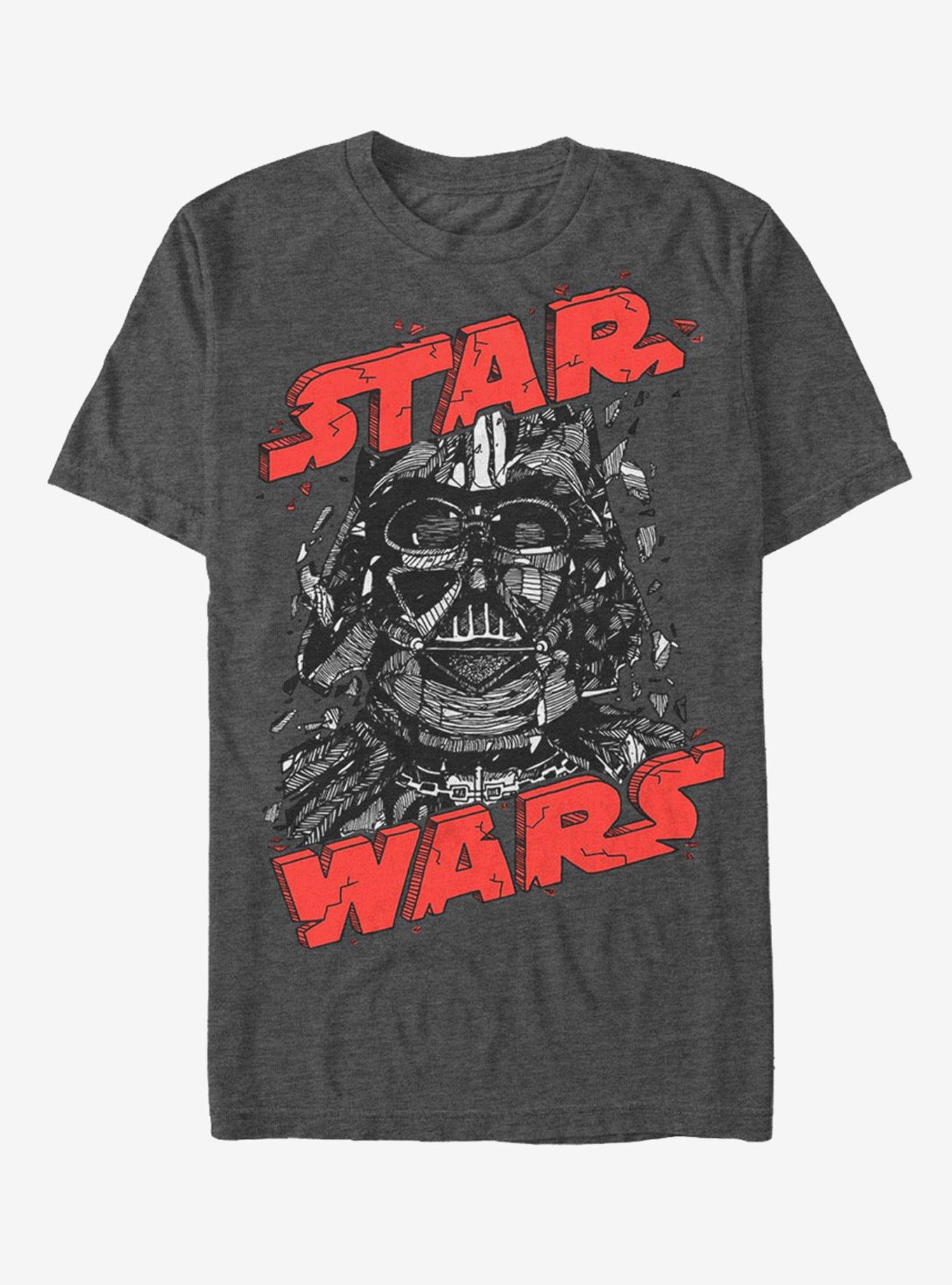 Star Wars Darth Vader Helmet Collapse T-Shirt | Premium Unisex T-Shirt, Trending Graphic Tee