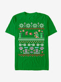 Nintendo Mario And Bowser Ugly Christmas Sweater T-shirt | Trendy Graphic Tee | Casual Unisex T-shirt