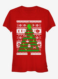 Star Wars Ugly Christmas Sweater Tree Girls T-shirt | Trendy Graphic Tee | Casual Unisex T-shirt