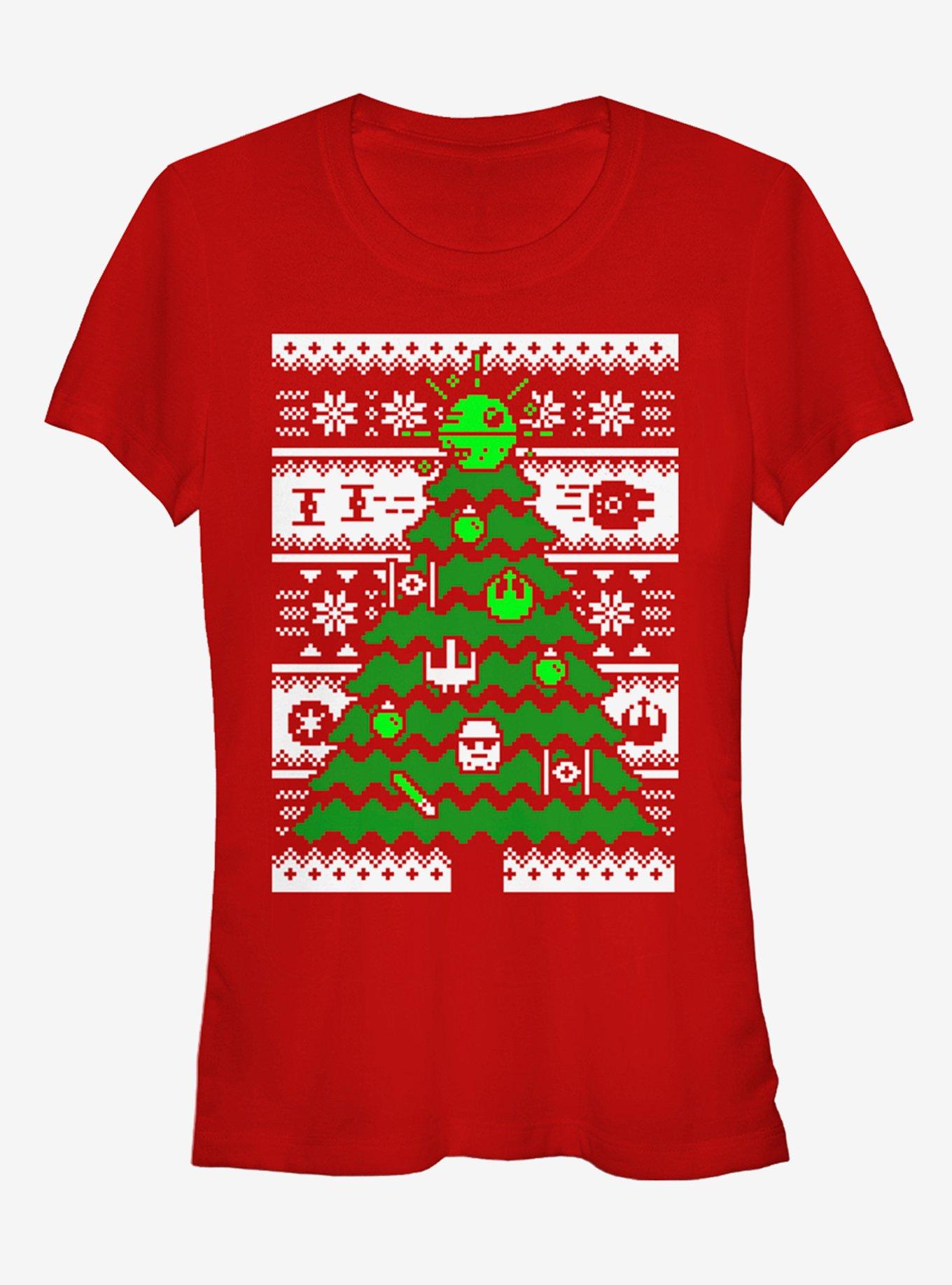 Star Wars Ugly Christmas Sweater Tree Girls T-Shirt | Premium Unisex T-Shirt, Trending Graphic Tee
