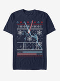 Star Wars Ugly Christmas Sweater Duel T-Shirt | Premium Unisex T-Shirt, Trending Graphic Tee