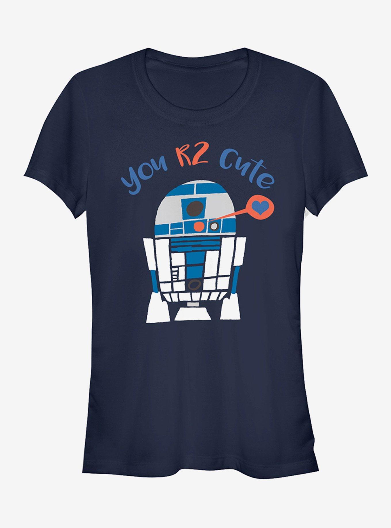 Valentine Day R2 D2 Too Cute Girls Shirt T Shirt Premium Quality