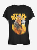 Star Wars Chewie Pose Girls T-Shirt | Graphic T-Shirt for Unisex