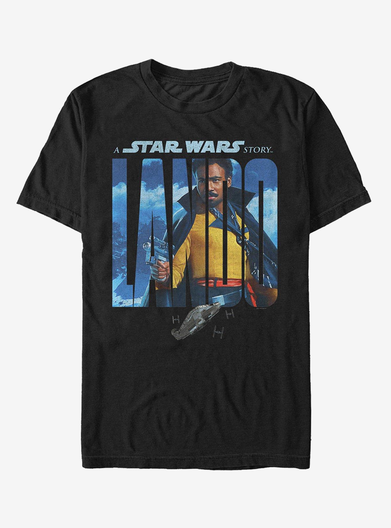 Star Wars Solo A Star Wars Story Lando Name Movie Poster T-Shirt | Graphic T-Shirt for Unisex
