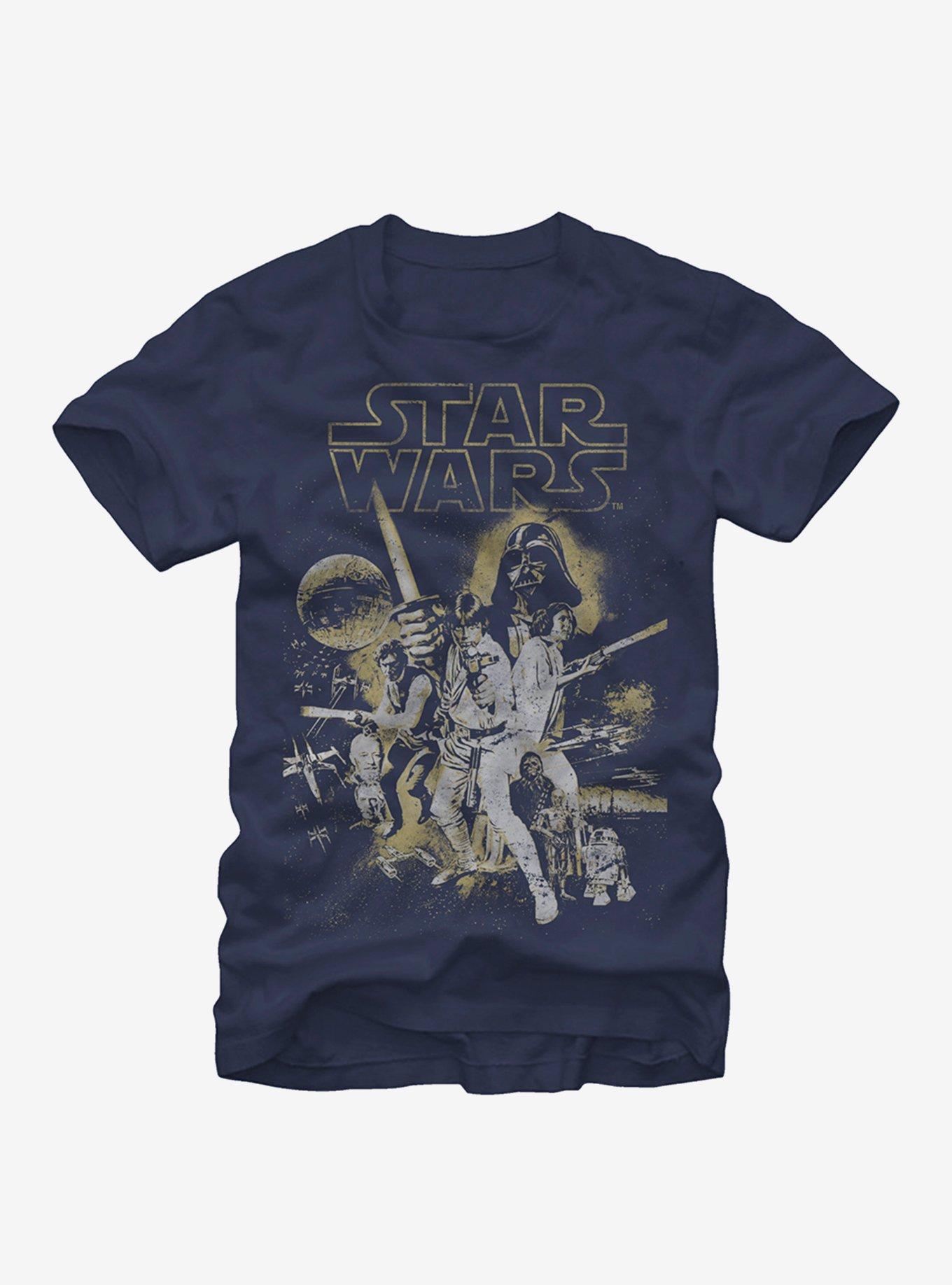 Star Wars Poster Throwback T-Shirt | Graphic T-Shirt for Unisex