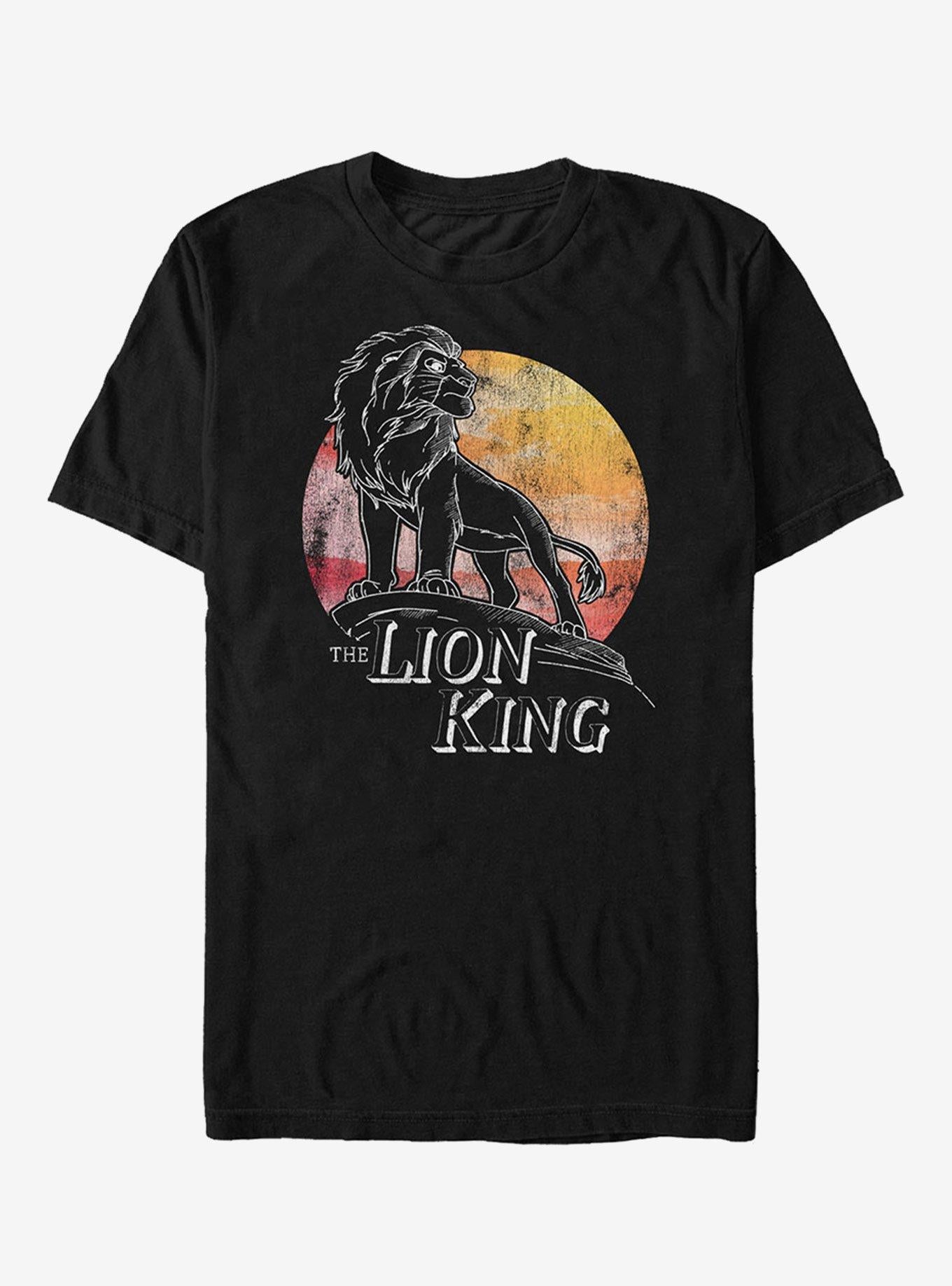 Disney Lion King Artistic King of Pride Lands T-Shirt | Graphic T-Shirt for Unisex