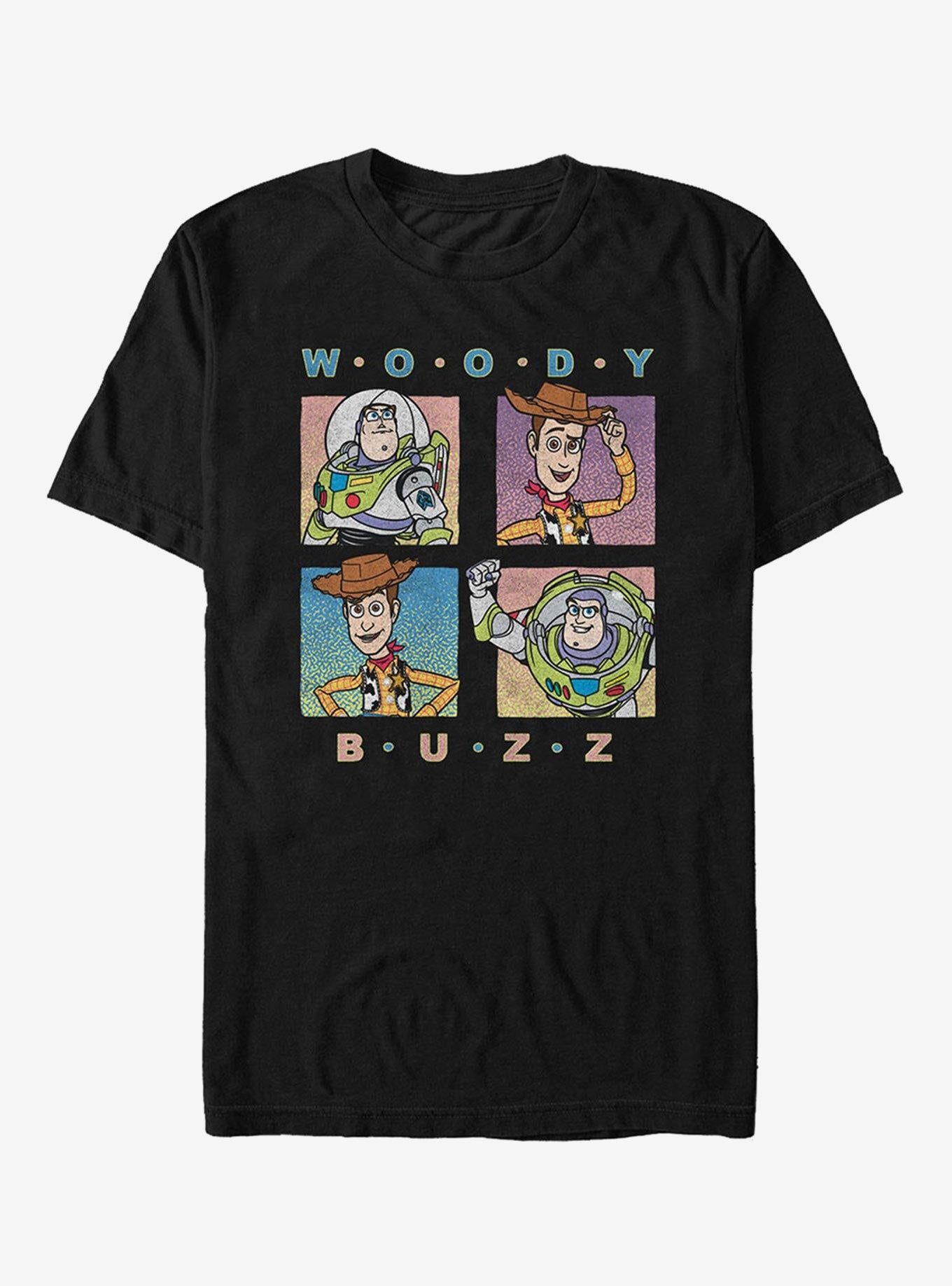 Disney Pixar Toy Story Buzz Woody Box T-Shirt | Graphic T-Shirt for Unisex