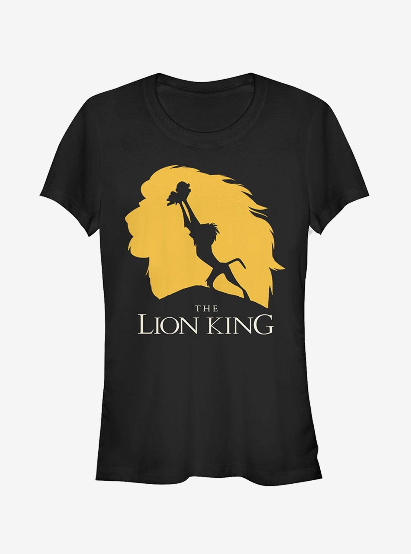 Disney Lion King Pride Rock Silhouette Girls T-Shirt | Graphic T-Shirt for Unisex