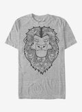 Disney Lion King Mufasa Decorative Mane T-Shirt | Graphic T-Shirt for Unisex