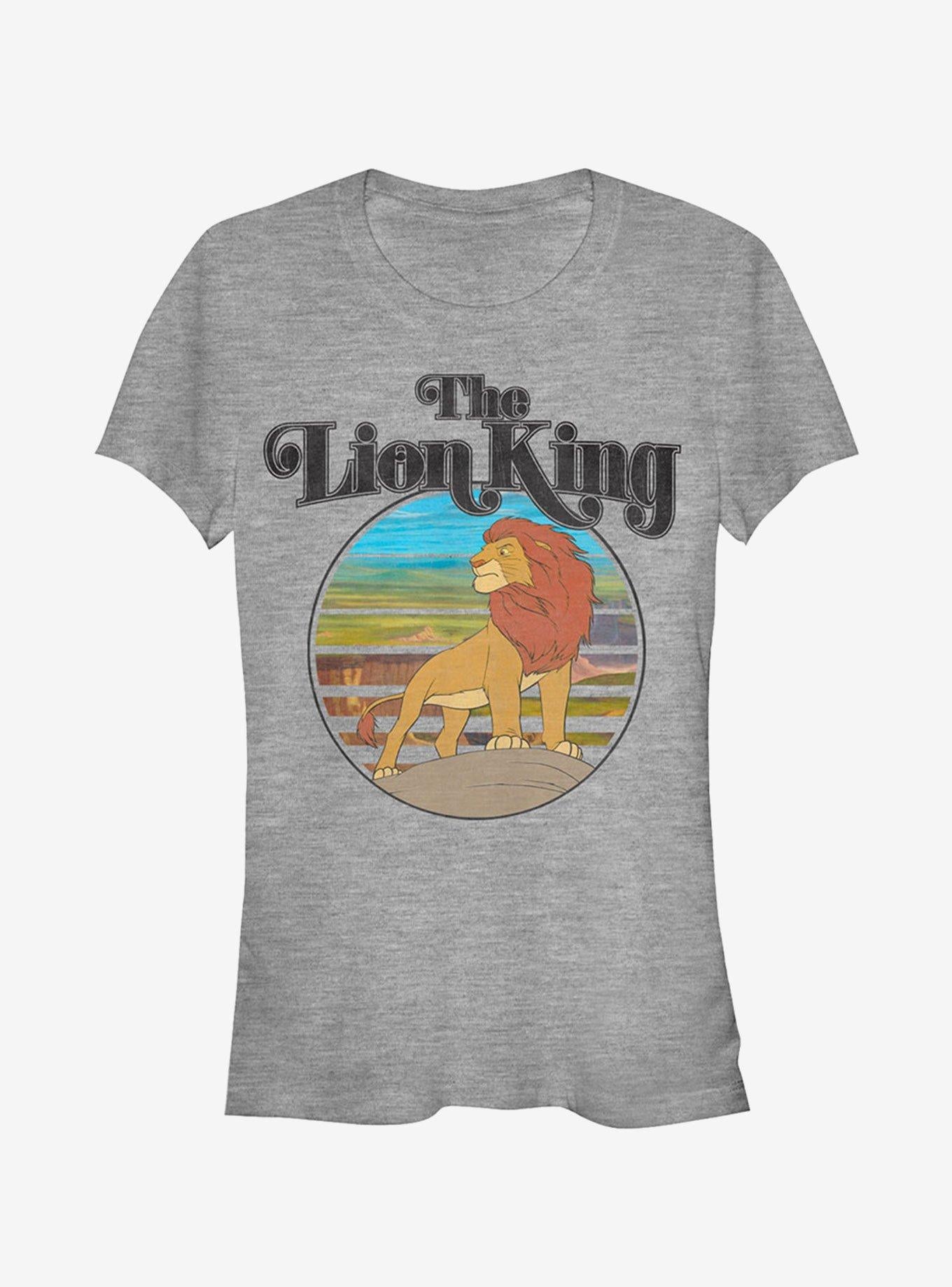 Disney Lion King Retro Logo Scene Girls T-Shirt | Graphic T-Shirt for Unisex