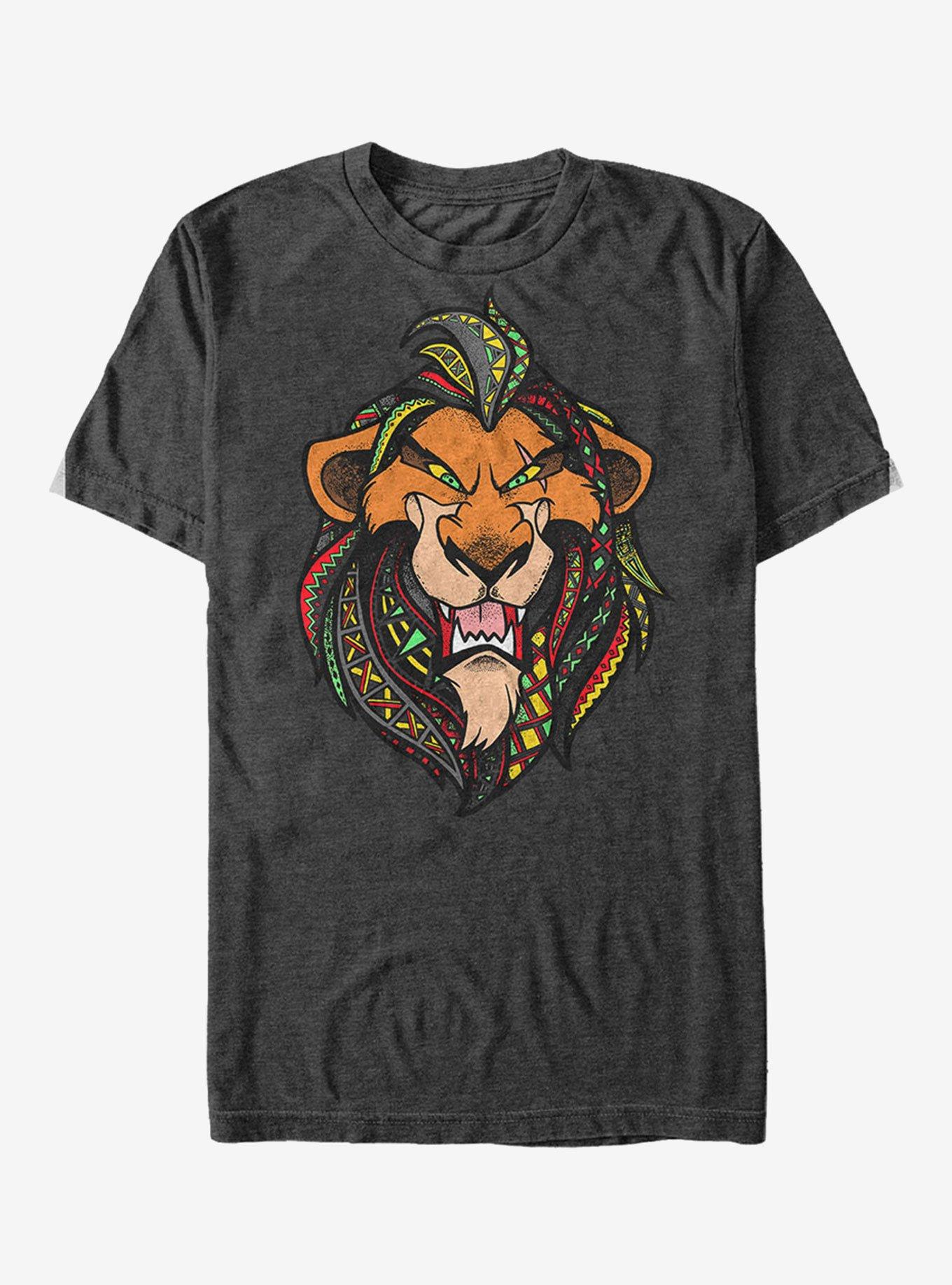 Disney Lion King Scar Decorative Tribal Mane T-Shirt | Graphic T-Shirt for Unisex