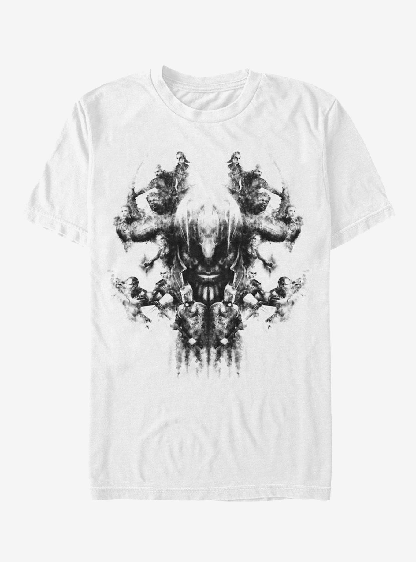 Marvel Avengers Endgame Smoke Skull T-Shirt | Graphic T-Shirt for Unisex