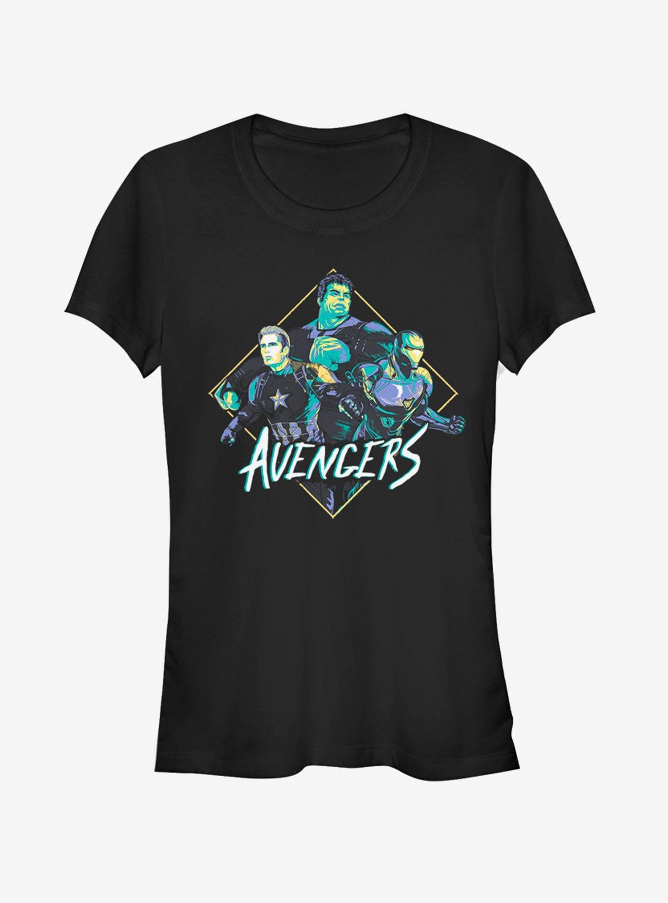 Marvel Avengers Endgame Rad Trio Girls T-Shirt | Graphic T-Shirt for Unisex