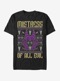 Disney Sleeping Beauty Maleficent Evil Christmas Sweater T-shirt | Trendy Graphic Tee | Casual Unisex T-shirt