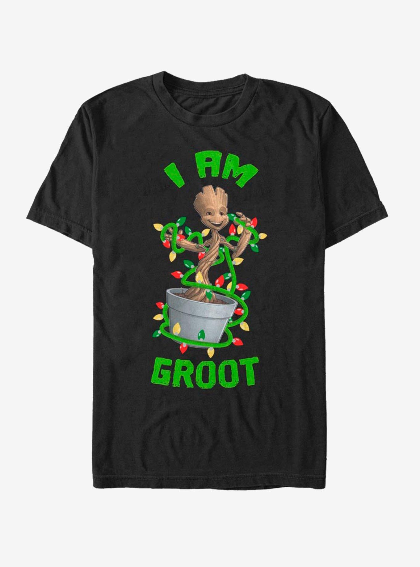 Marvel Guardians Of The Galaxy I Am Groot Christmas Tree T-Shirt | Premium Unisex T-Shirt, Trending Graphic Tee