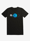 I Love Being Around You Earth And Moon Black Shirt T Shirt Gift Ready