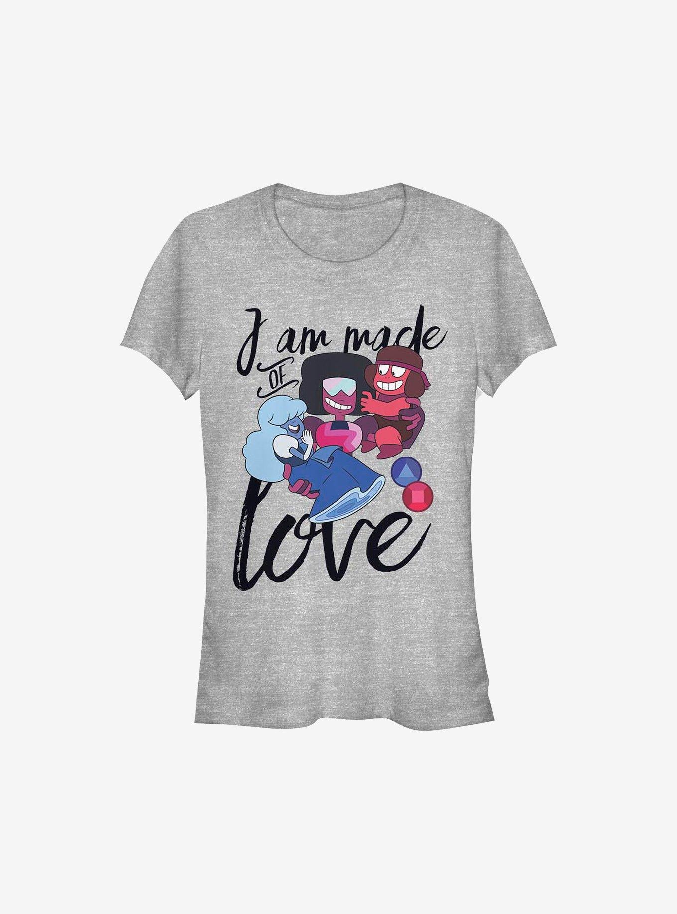 Steven Universe I Am Made Of Love Girls Shirt T Shirt Clean Design