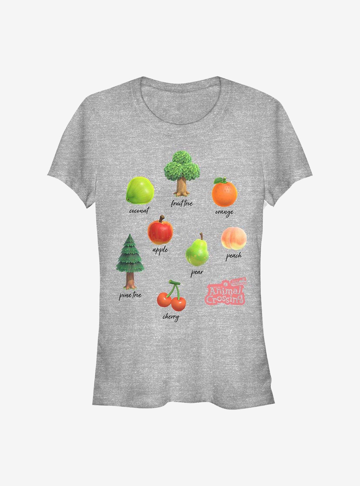 Nintendo Animal Crossing Fruits And Trees Girls T-Shirt | Premium Unisex T-Shirt, Trending Graphic Tee