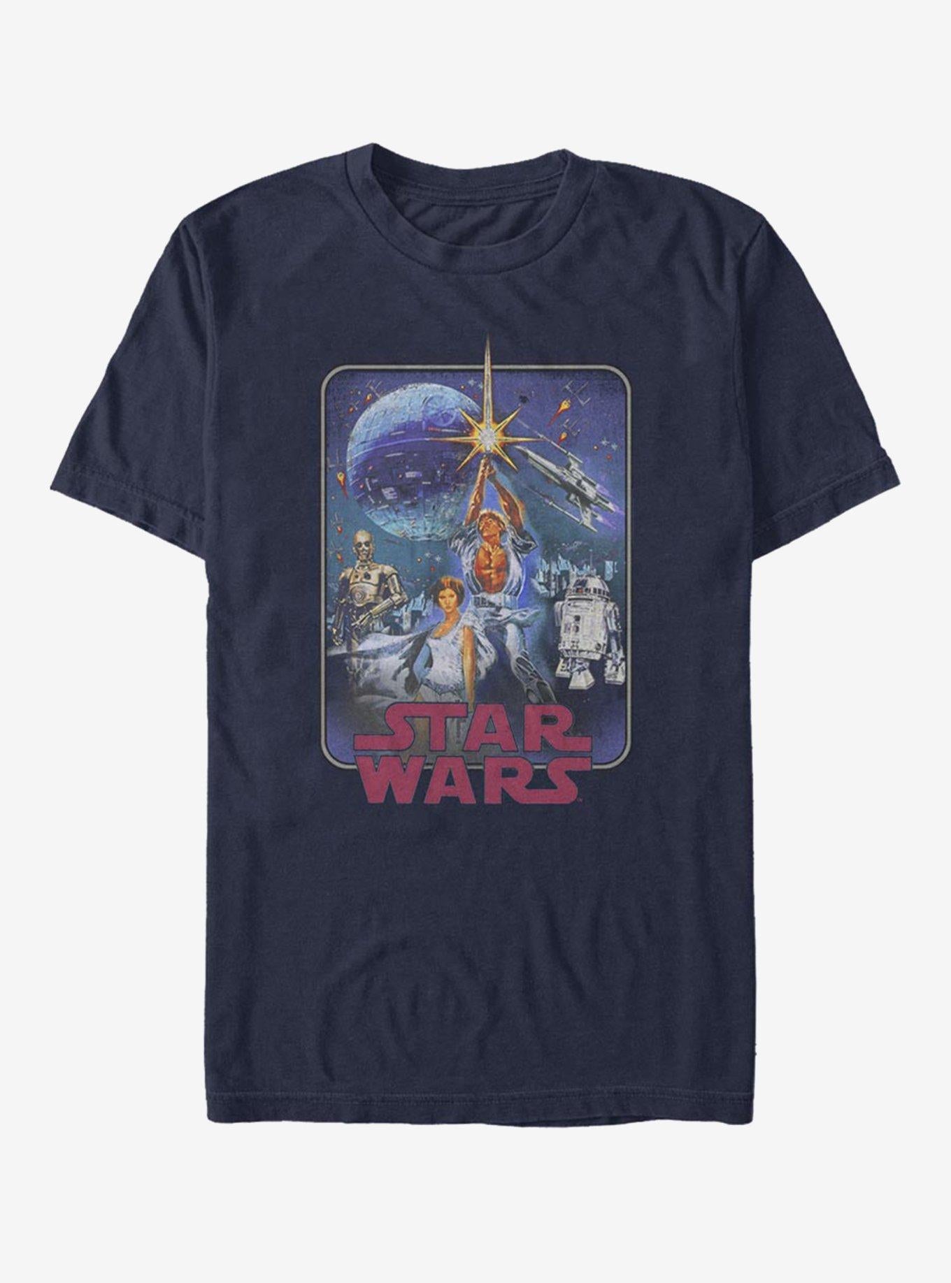Star Wars Episode IV A New Hope Poster Redux T-Shirt | Premium Unisex T-Shirt, Trending Graphic Tee
