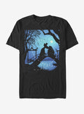 Cartoon Lady And The Tramp Silhouette Love Shirt T Shirt Minimal Style