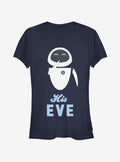 Cartoon Animated Wall His Eve Girls Shirt T Shirt Clean Design