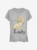 Cartoon Lady And The Tramp His Lady Girls Shirt T Shirt Minimal Style