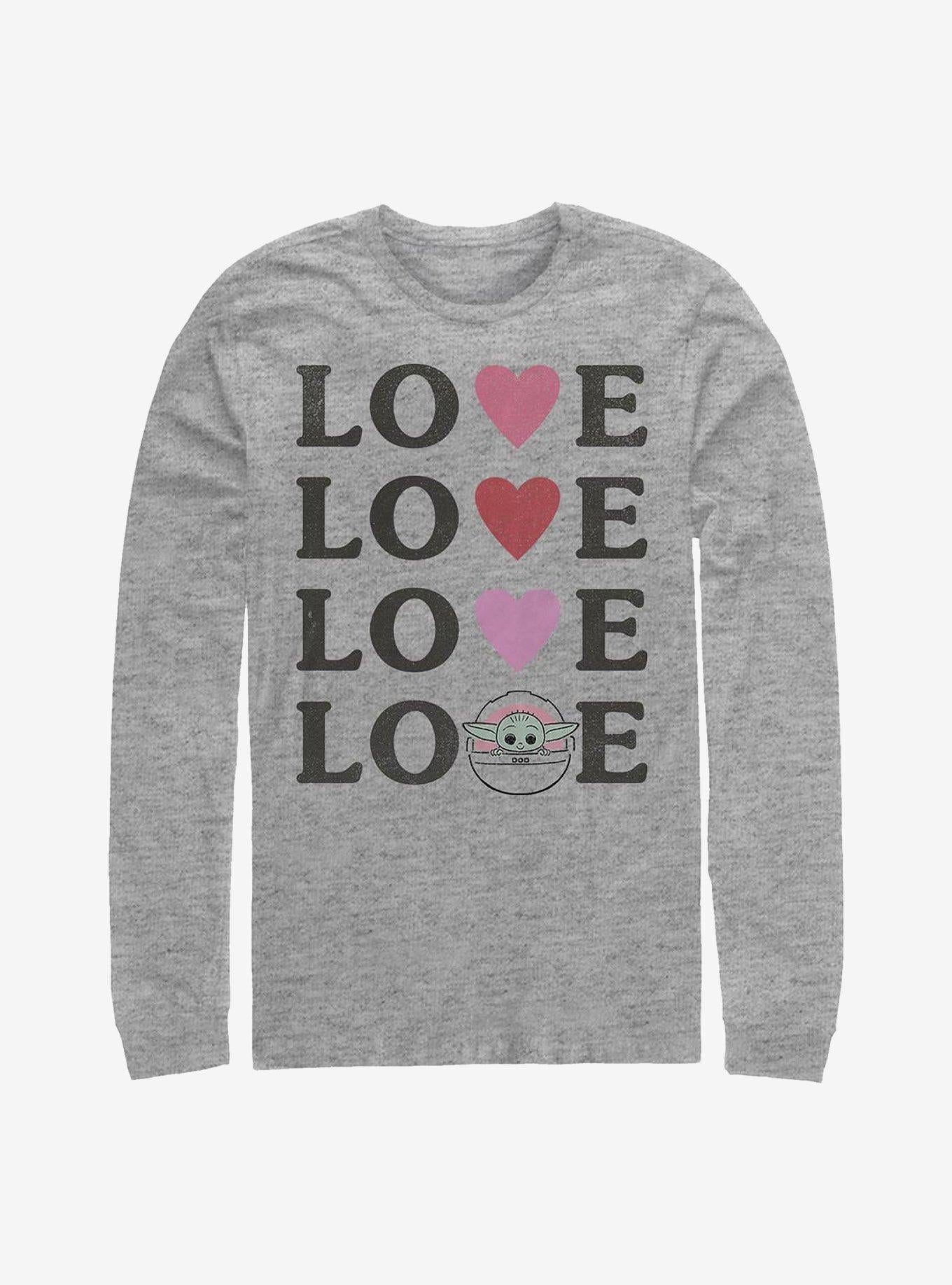 The Mandalorian The Child Love Long Sleeve Shirt Long Sleeve Tee Everyday Wear