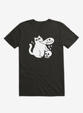 I Love Skulls Cat Black Shirt T Shirt Clean Design