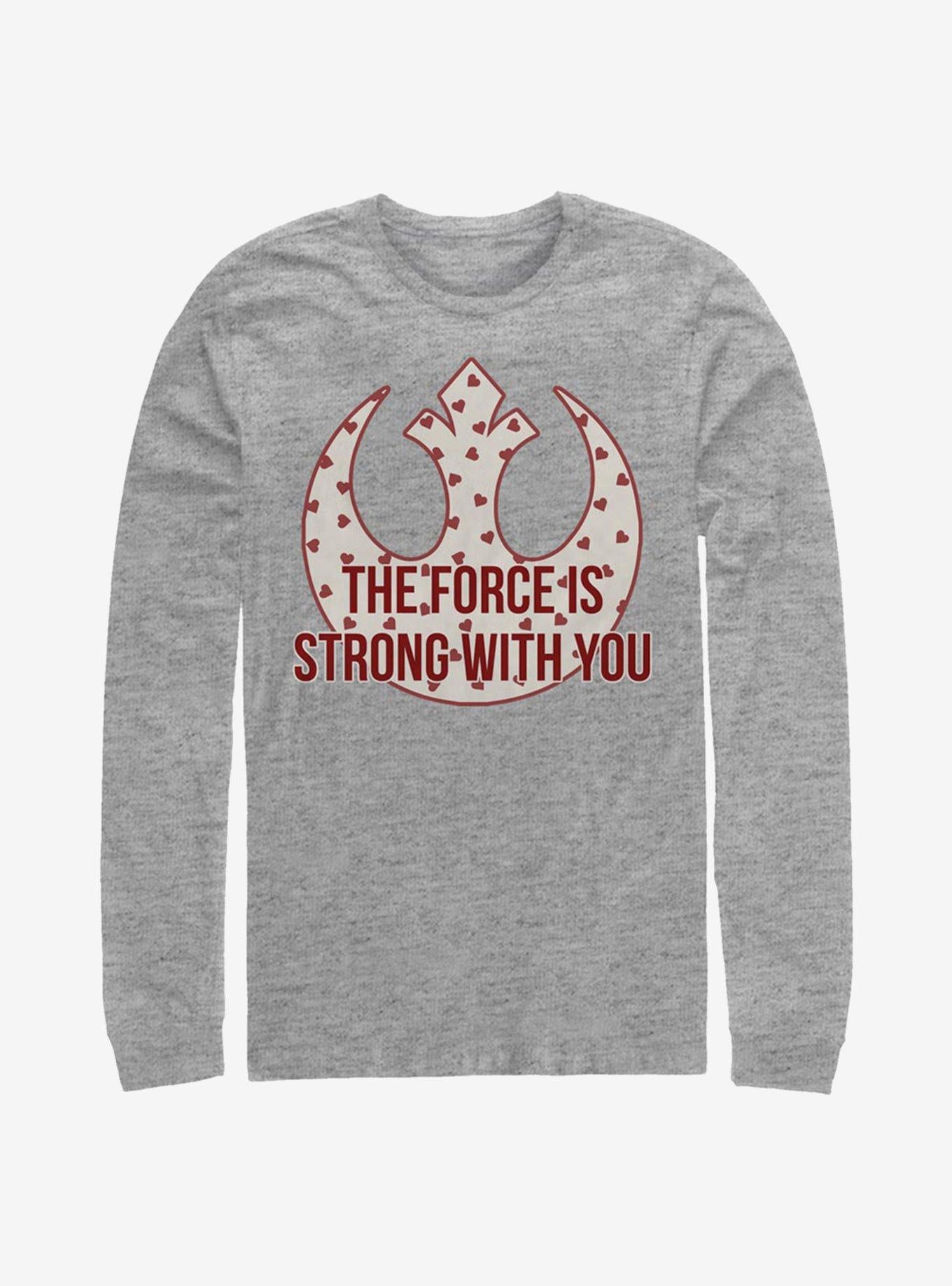 Strong Heart Force Long Sleeve Shirt Long Sleeve Tee Everyday Wear