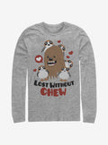 Episode Viii The Last Jedi Chewbacca Porgs Lost Without Chew Long Sleeve Shirt Long Sleeve Tee Premium Quality