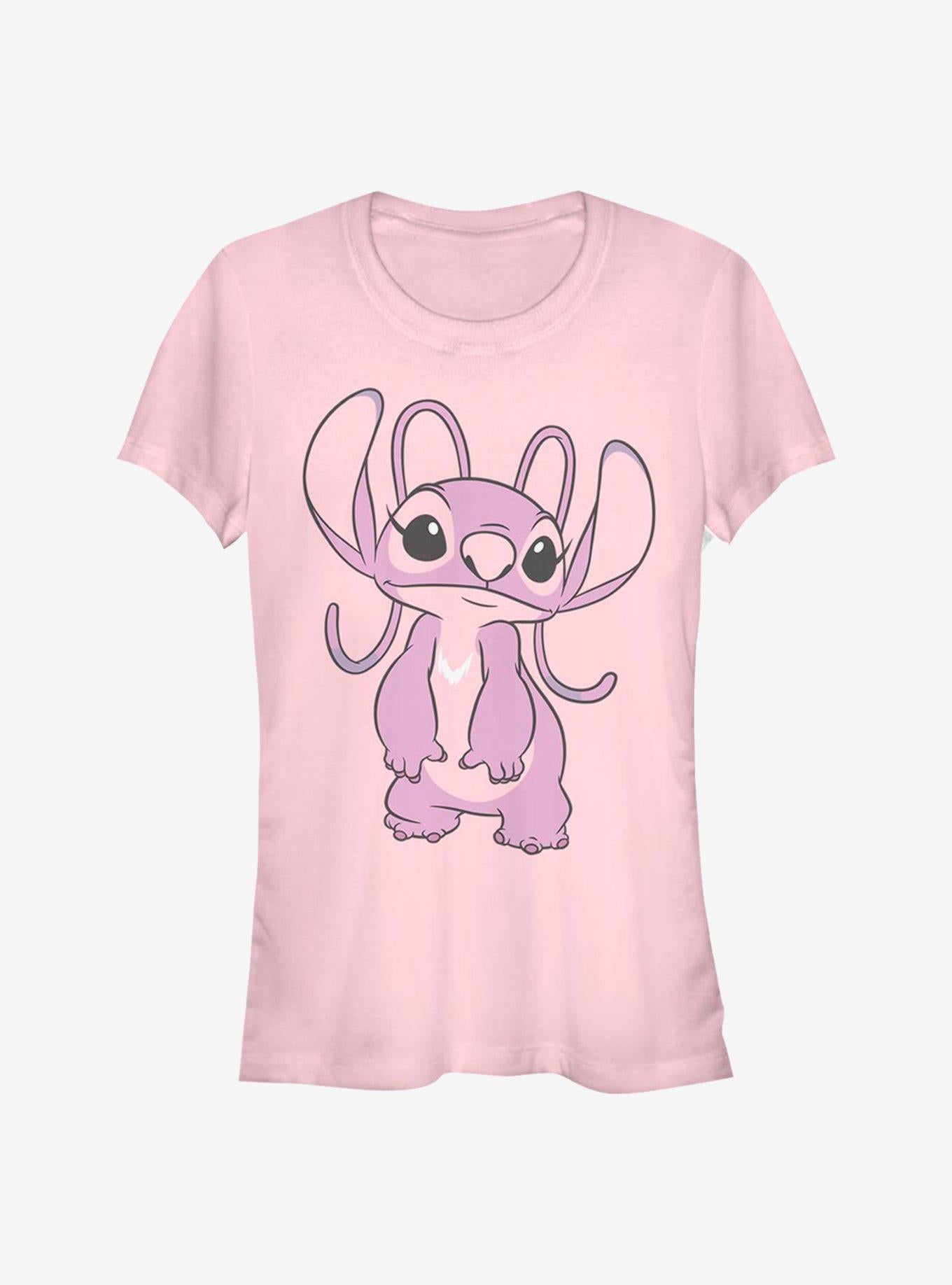 Cartoon Lilo Stitch Big Angel Girls Shirt T Shirt Clean Design