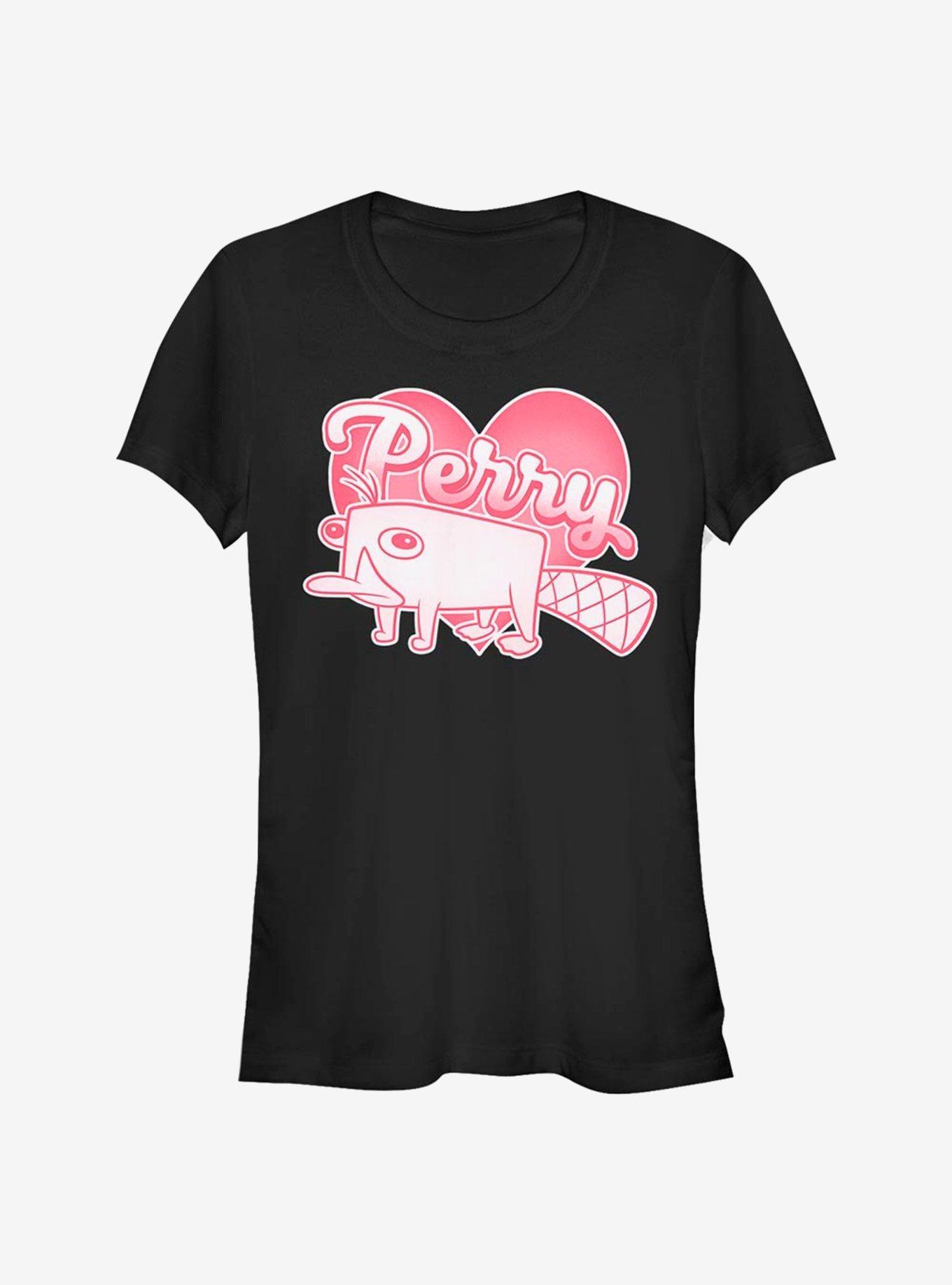 Cartoon Phineas And Ferb Platypus Love Girls Shirt T Shirt Premium Quality