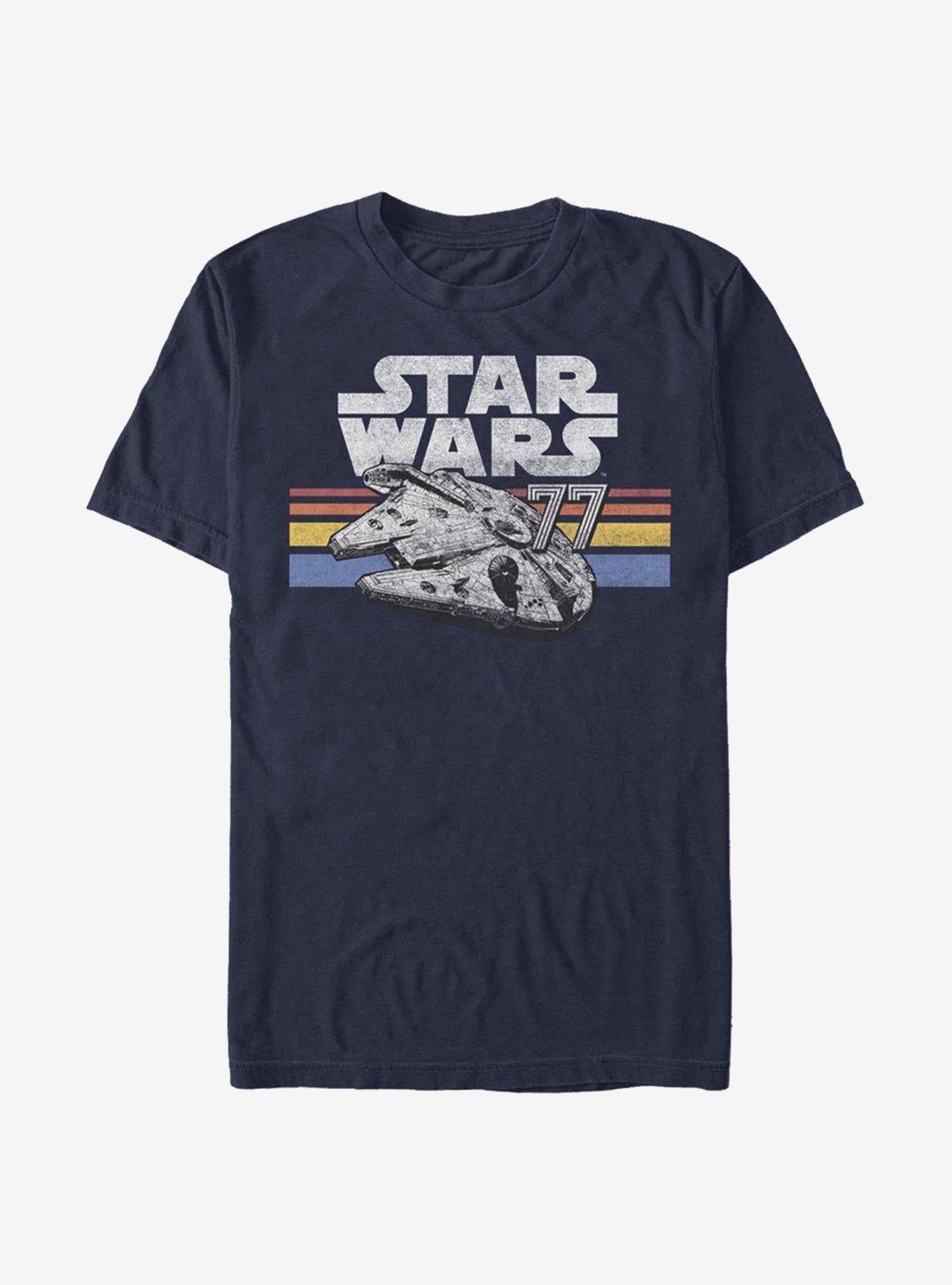 Star Wars Vintage Falcon Stripes T-Shirt | Premium Unisex T-Shirt, Trending Graphic Tee